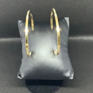 Gold Plated Inside outside Swarovski stones HOOPS